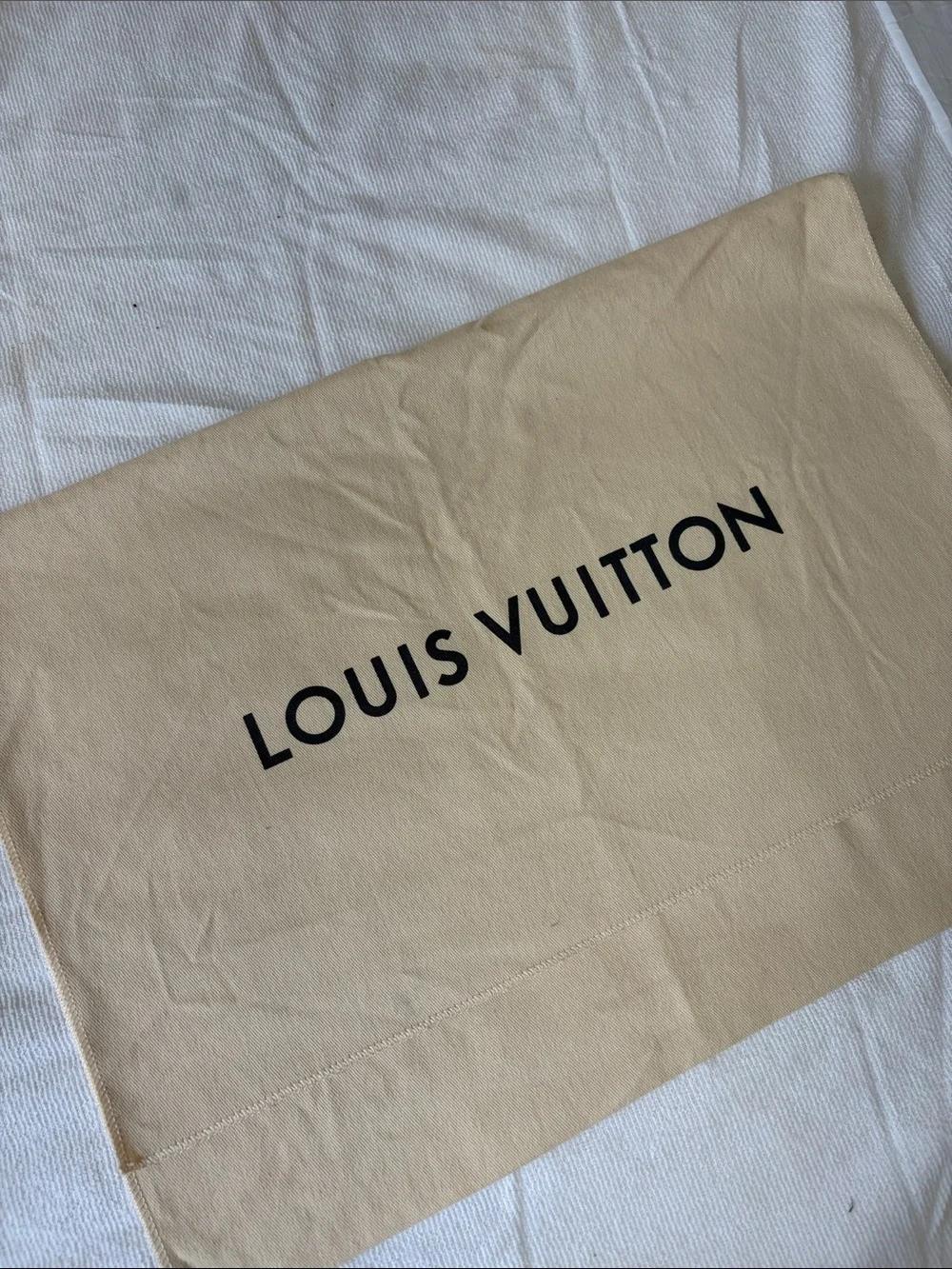 Genuine Louis Vuitton Tan and Black Branded Dust Cover